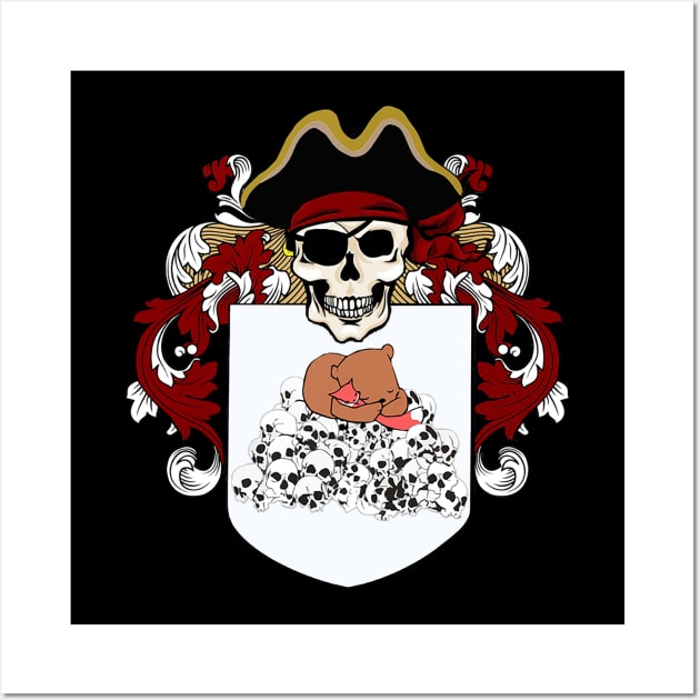 Pirate Crest Wall Art by Lord Paddy